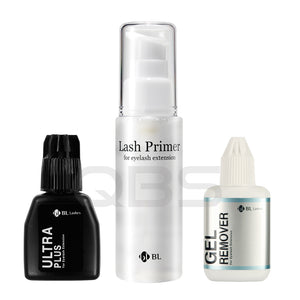Eyelash Extensions Set: Ultra Plus Glue, Primer, Remover