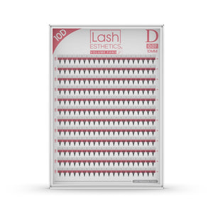 Premade Lash Fans in Tray Curl D