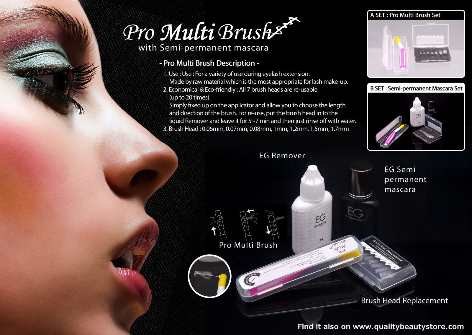 Eyelash Glam EG Semi-Permanent Mascara Kit