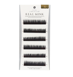 Real Mink Lashes Mixed Length B, C, D & J Curl