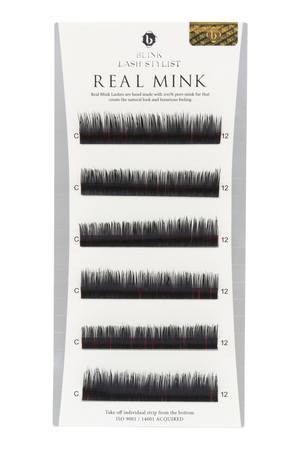 Real Mink Lashes Mixed Length B, C, D & J Curl